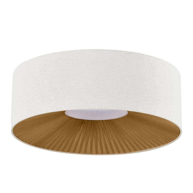 Justice Designs FAB-9583-CREM-MBLK Eight Light Flush-Mount, Matte Black