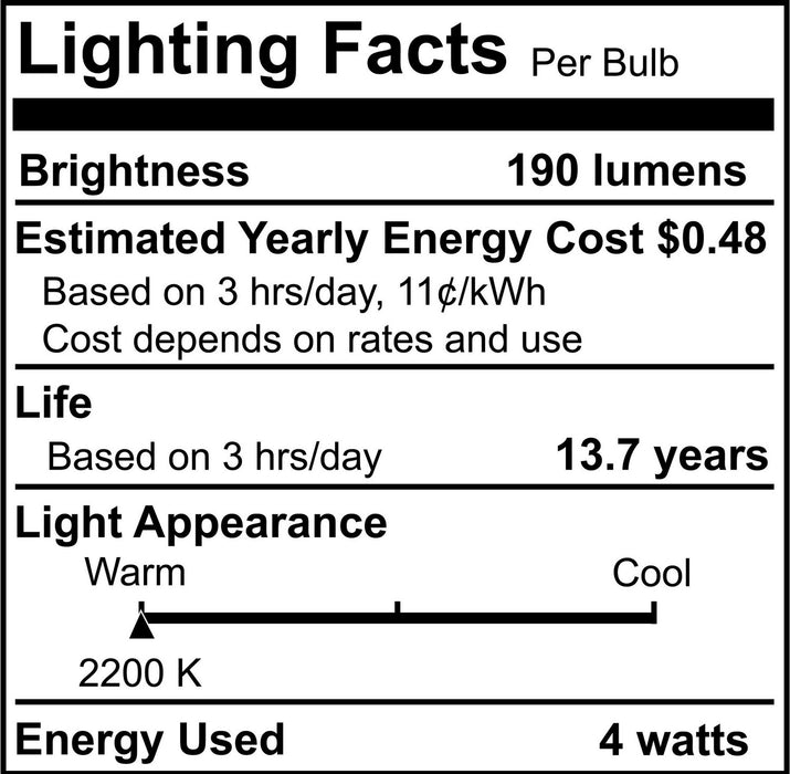 Bulbrite 810174 Pendant, Clear