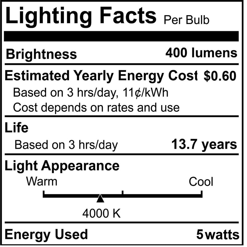 Bulbrite 776989 Light Bulb, Clear