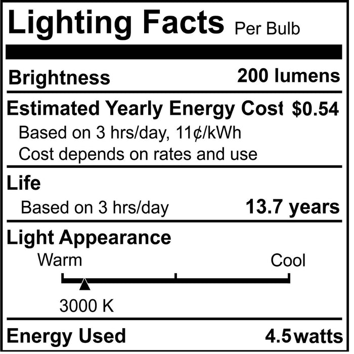Bulbrite 776997 Light Bulb, Clear/Smoke