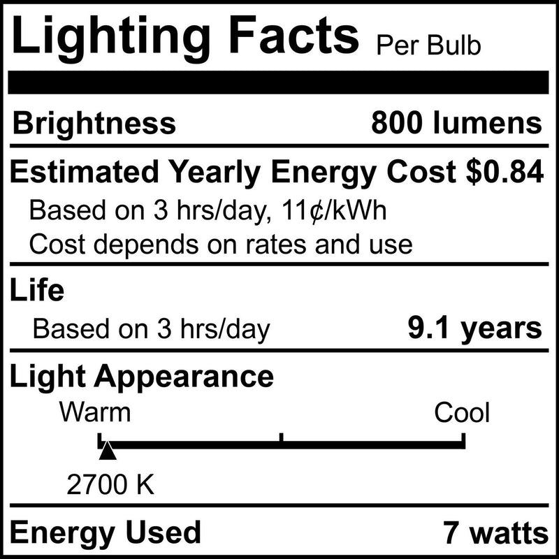 Bulbrite 776208 Light Bulb, Clear
