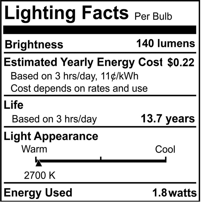 Bulbrite 770653 Light Bulb, Clear