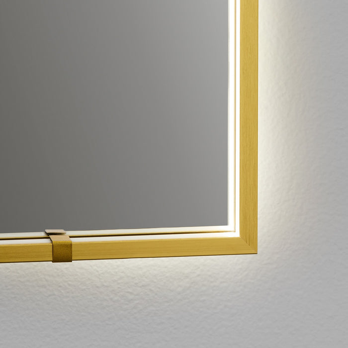 Oxygen 3-0105-55 LED Mirror, Brushed Brass