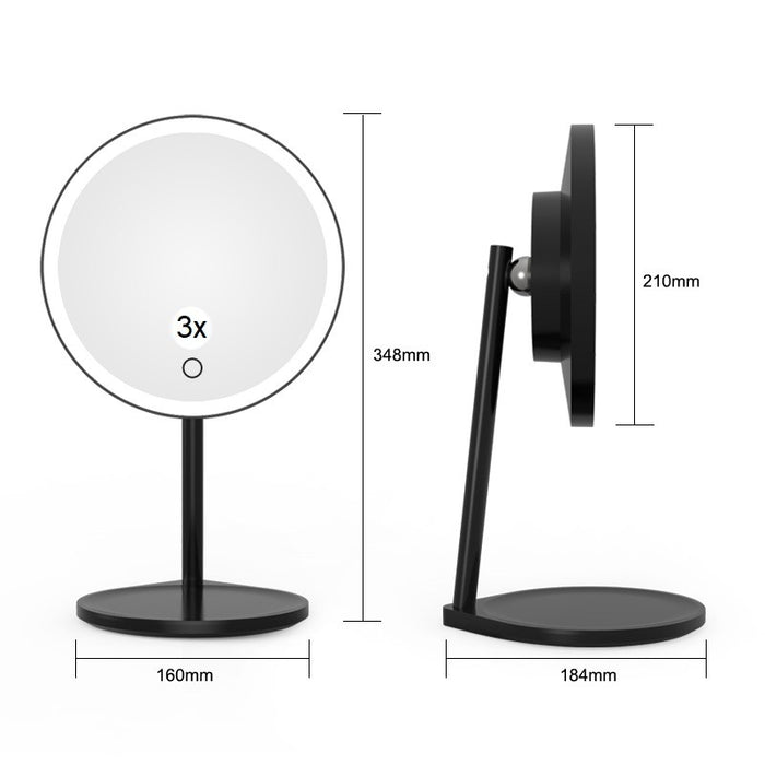Oxygen 3-2001-15 LED Mirror, Black