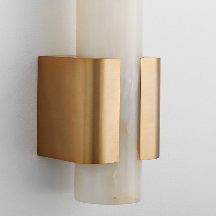 Oxygen 3-585-40 LED Wall Scone, Aged Brass
