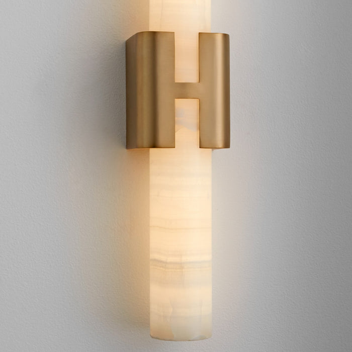 Oxygen 3-586-40 LED Wall Scone, Aged Brass
