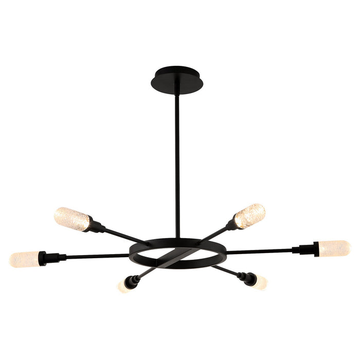 Oxygen 3-6118-15 LED Chandelier, Matte Black