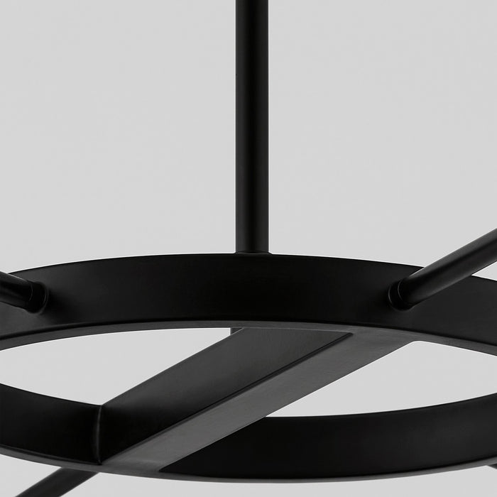 Oxygen 3-6118-15 LED Chandelier, Matte Black