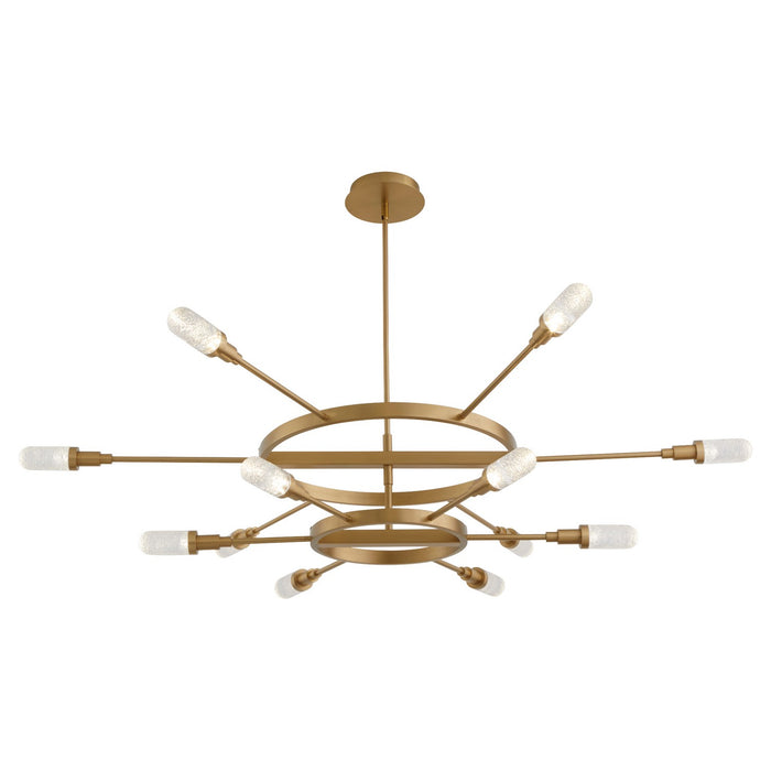 Oxygen 3-6119-40 LED Chandelier, Aged Brass