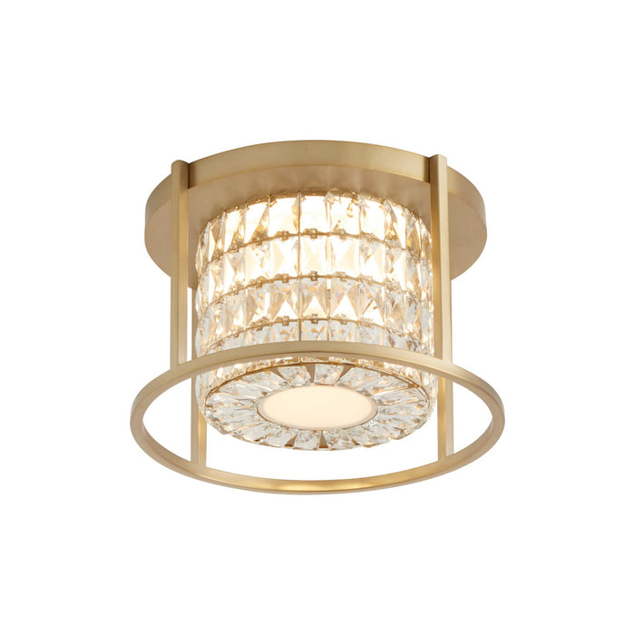 Oxygen 3-675-40 LED Ceiling Mount, Aged Brass