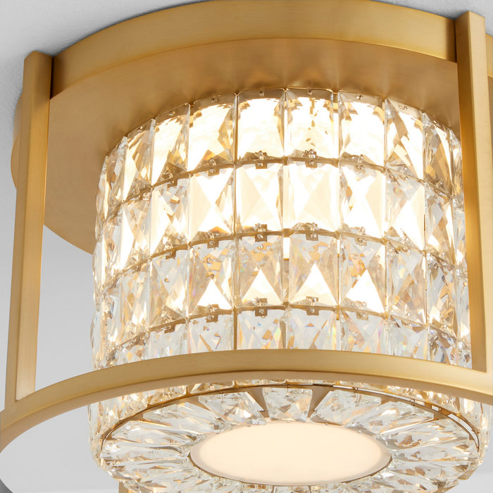 Oxygen 3-675-40 LED Ceiling Mount, Aged Brass