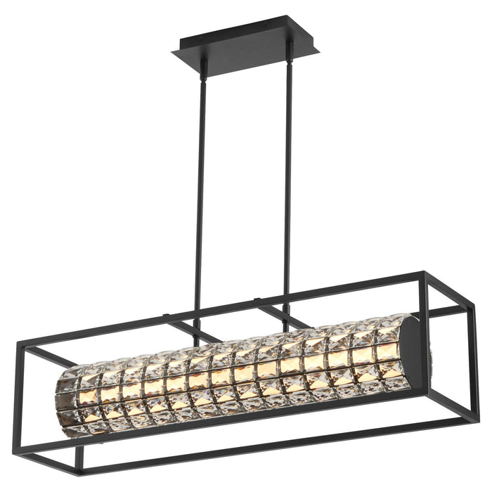 Oxygen 3-676-15 LED Linear Pendant, Black