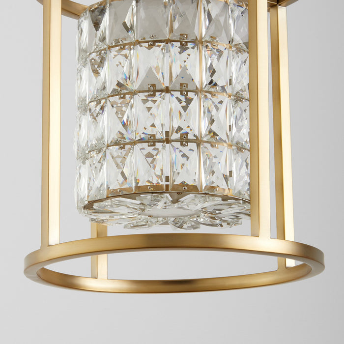 Oxygen 3-877-40 LED Pendant, Aged Brass