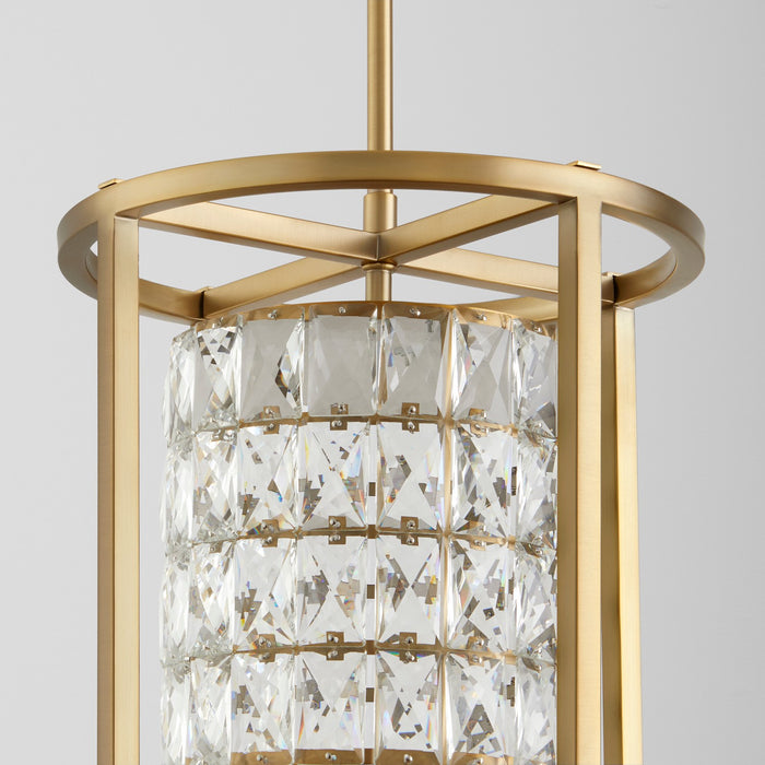 Oxygen 3-877-40 LED Pendant, Aged Brass