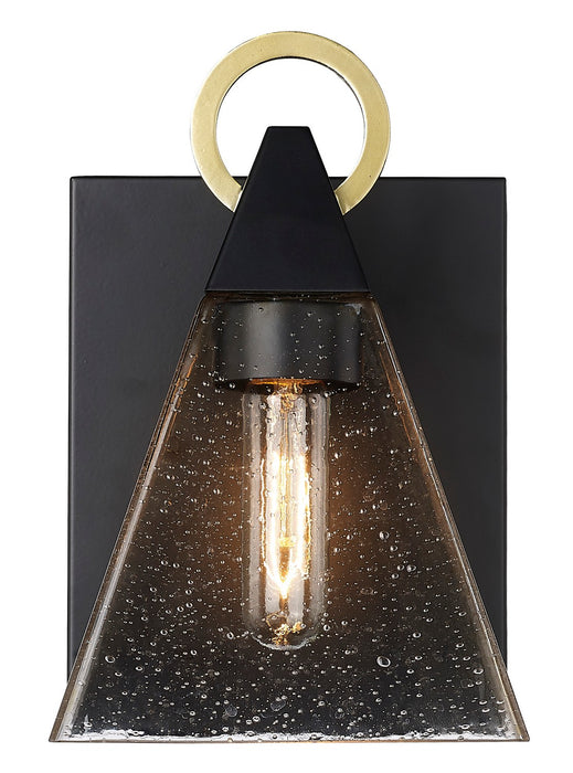 Acclaim Lighting 1040BK One Light Outdoor Wall Lantern, Matte Black with Gold
