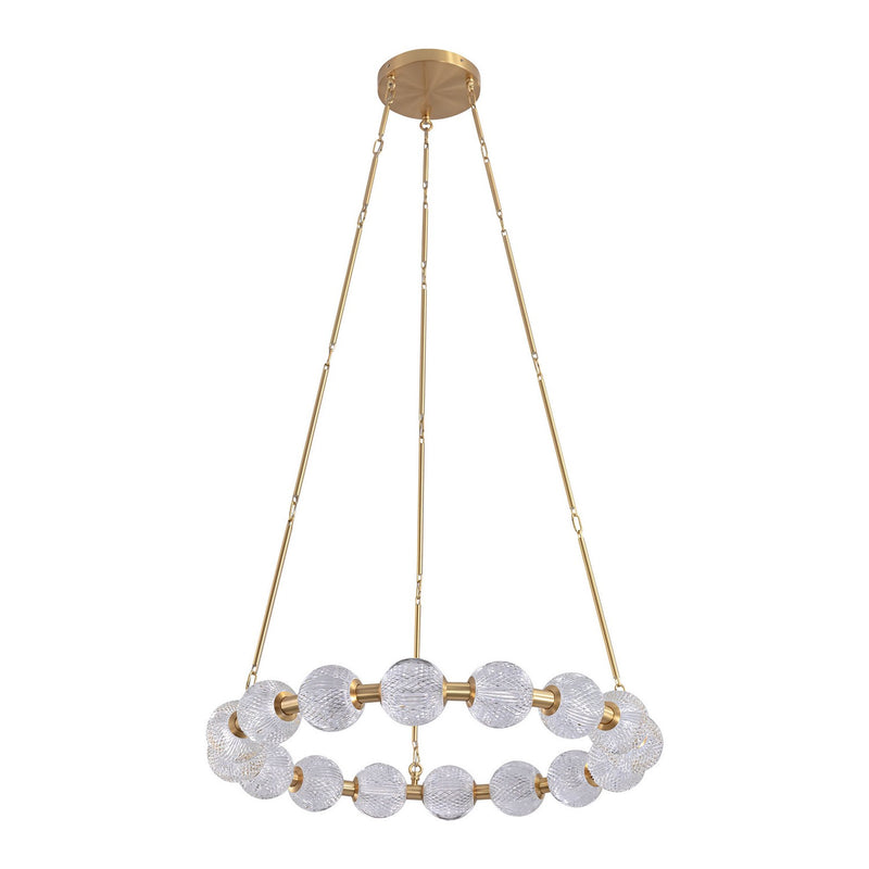 Alora CH321032NB-UNV-010 LED Chandelier, Natural Brass