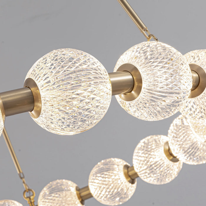 Alora CH321032NB-UNV-010 LED Chandelier, Natural Brass