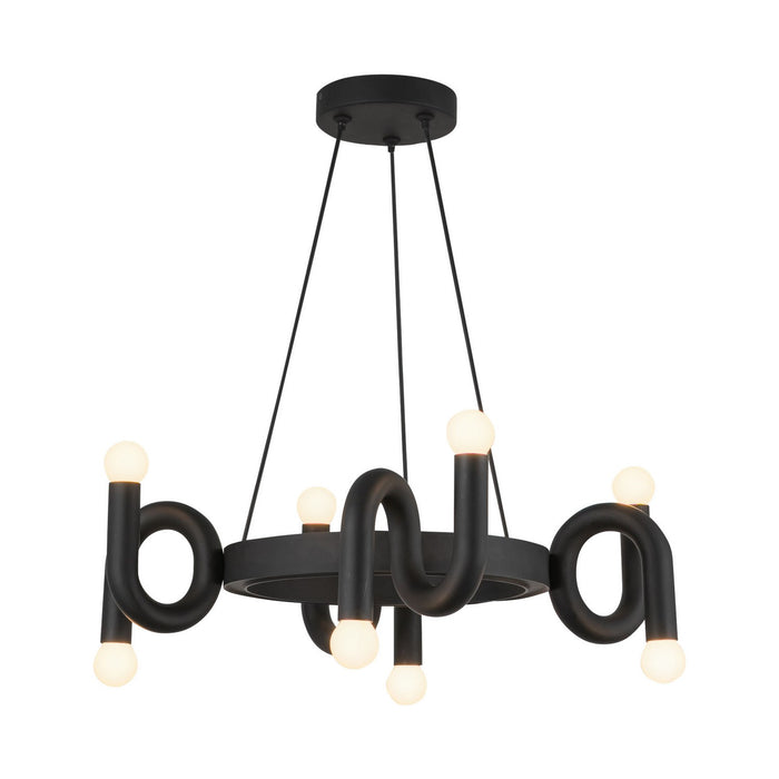 Alora CH420823MB Eight Light Chandelier, Matte Black