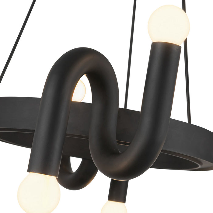 Alora CH420823MB Eight Light Chandelier, Matte Black