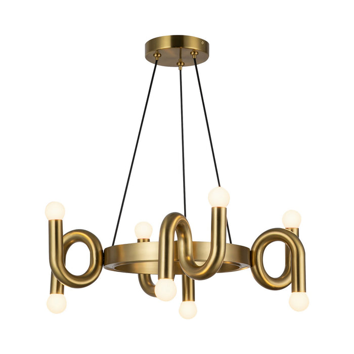 Alora CH420823BG Eight Light Chandelier, Brushed Gold