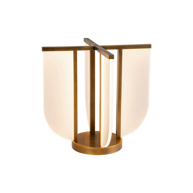 Alora TL336815VB LED Table Lamp, Vintage Brass