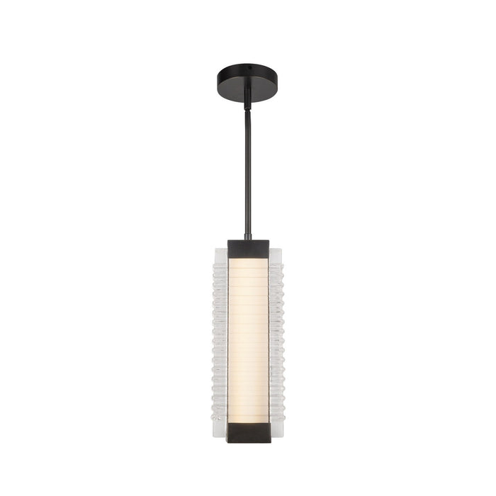 Alora PD374316UBCR-UNV LED Pendant, Urban Bronze/Ribbed Glass