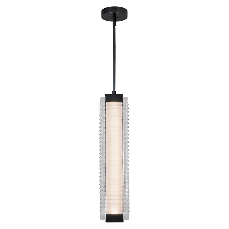 Alora PD374624UBCR-UNV LED Pendant, Urban Bronze/Ribbed Glass