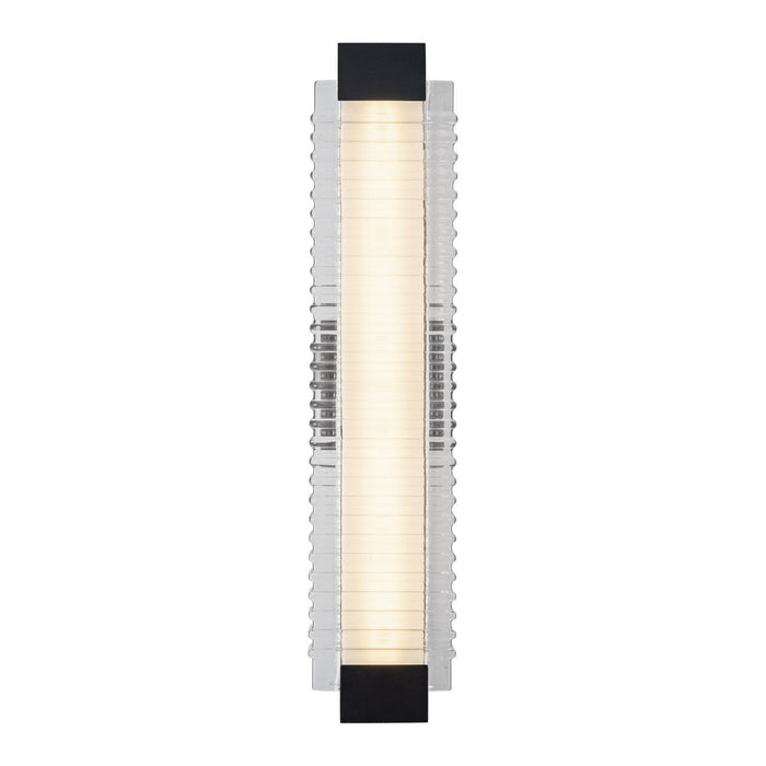 Alora WV374225UBCR LED Wall Vanity, Urban Bronze/Ribbed Glass