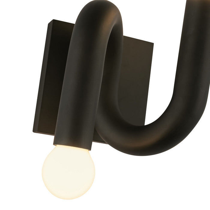 Alora WV420206MB Two Light Wall Vanity, Matte Black