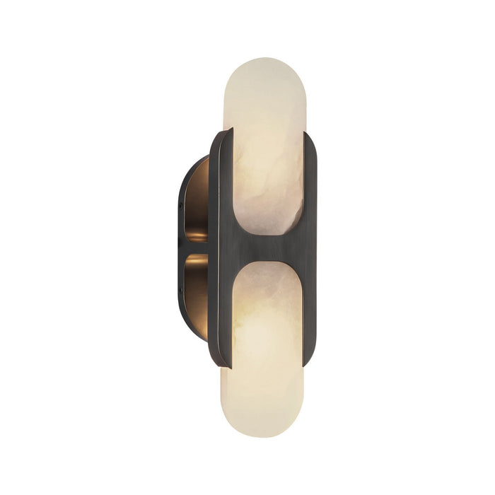 Alora WV357214UBAR Two Light Wall Vanity, Urban Bronze/Alabaster
