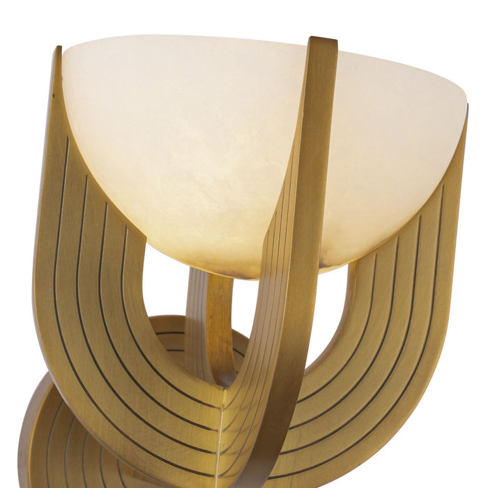 Alora WV362106VBAR-UNV LED Wall Vanity, Vintage Brass/Alabaster