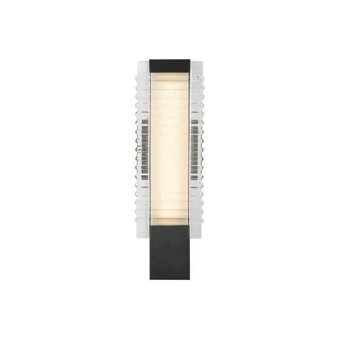 Alora WV374118UBCR LED Wall Vanity, Urban Bronze/Ribbed Glass