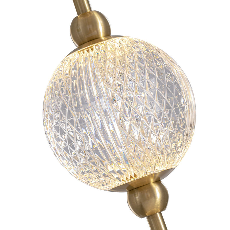 Alora WV321003NB-UNV-010 LED Wall Vanity, Natural Brass