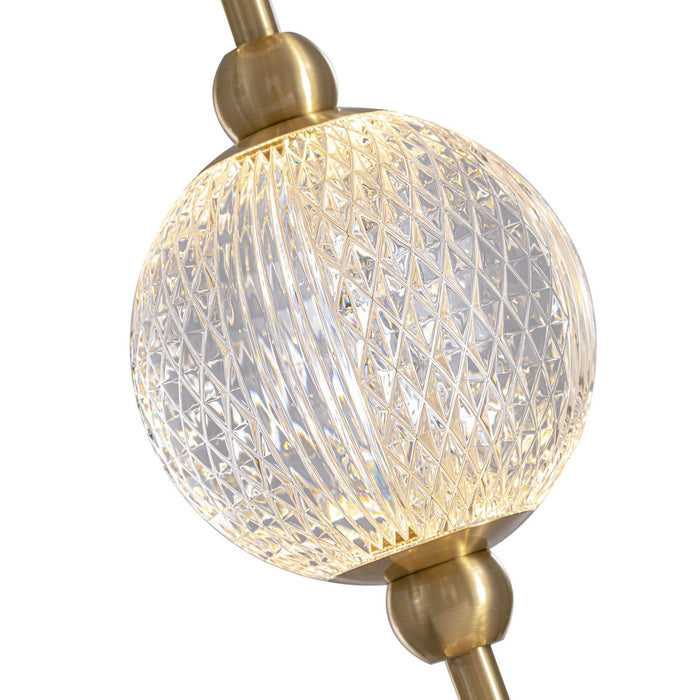 Alora WV321003NB-UNV-010 LED Wall Vanity, Natural Brass