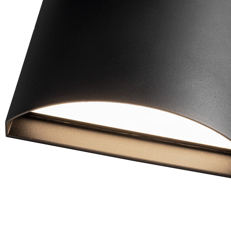 Kuzco Lighting EW46308-BK-UNV-3CCT LED Exterior Wall Sconce, Black