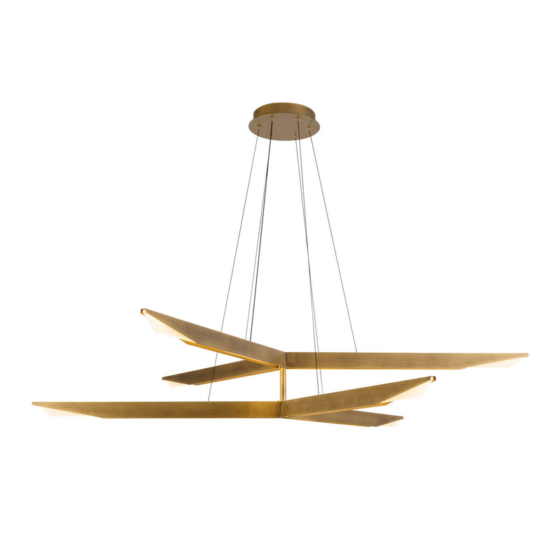 Kuzco Lighting CH64242-VB-UNV-010 LED Chandelier, Vintage Brass