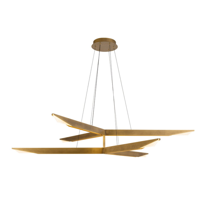 Kuzco Lighting CH64242-VB-UNV-010 LED Chandelier, Vintage Brass