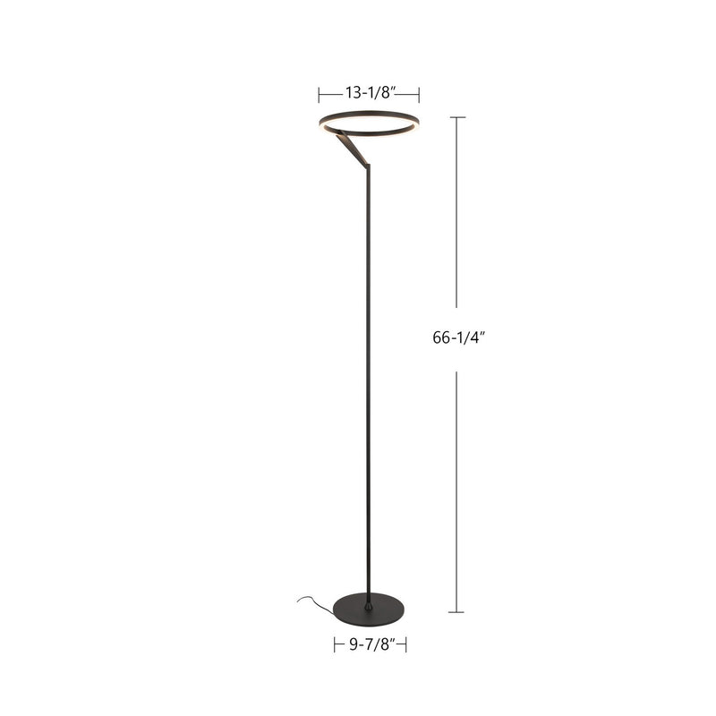Kuzco Lighting FL27766-BK LED Floor Lamp, Black
