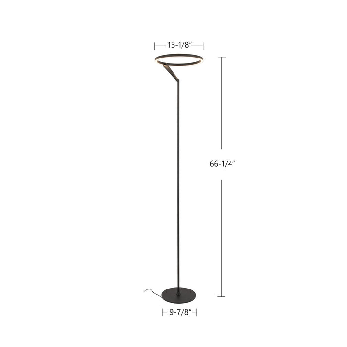 Kuzco Lighting FL27766-BK LED Floor Lamp, Black