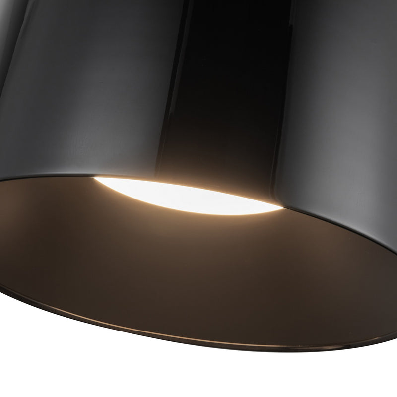 Kuzco Lighting FM16512-JB-3WCCT-UNV LED Flush Mount, Jet Black