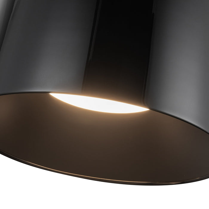Kuzco Lighting FM16512-JB-3WCCT-UNV LED Flush Mount, Jet Black