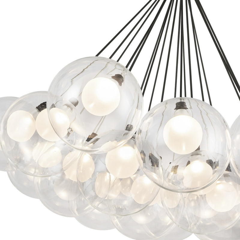 Kuzco Lighting CH3128-BK LED Chandelier, Black
