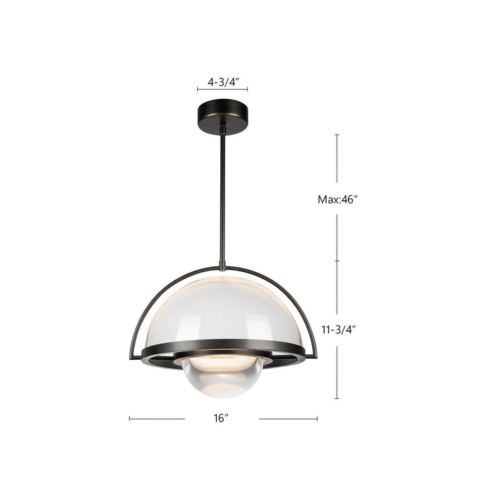 Kuzco Lighting PD20716-UB-UNV LED Pendant, Urban Bronze