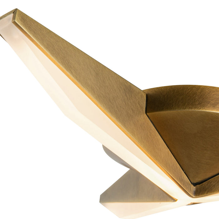 Kuzco Lighting FM64215-VB LED Flush Mount, Vintage Brass