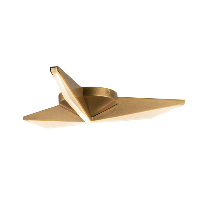 Kuzco Lighting FM64218-VB LED Flush Mount, Vintage Brass