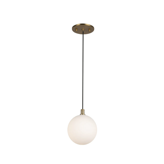 Kuzco Lighting PD3106-BG/OP LED Pendant, Brushed Gold/Opal Glass