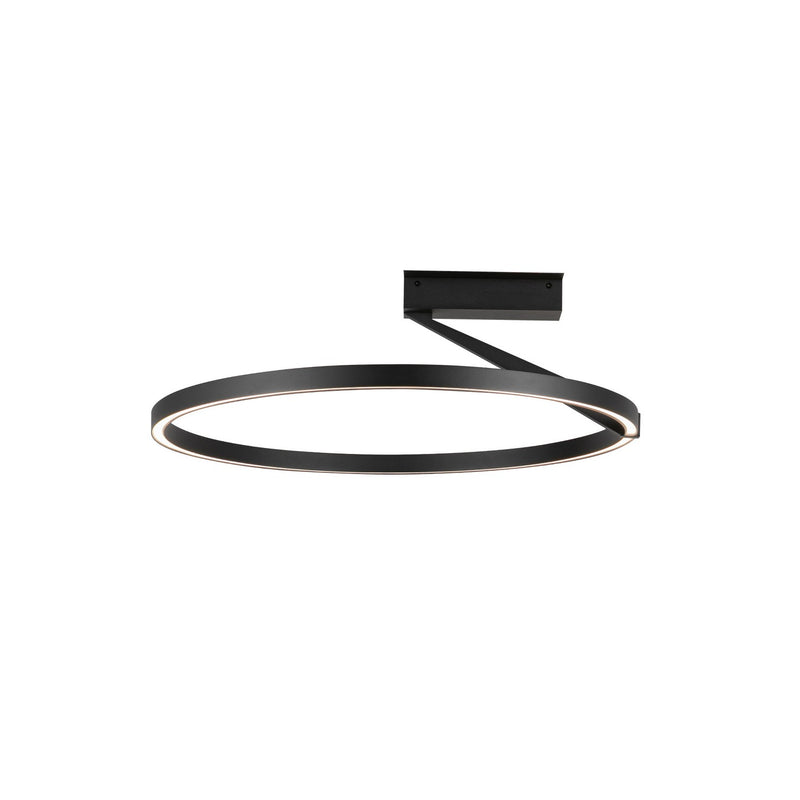Kuzco Lighting SF27724-BK-3WCCT-UNV LED Semi-Flush Mount, Black