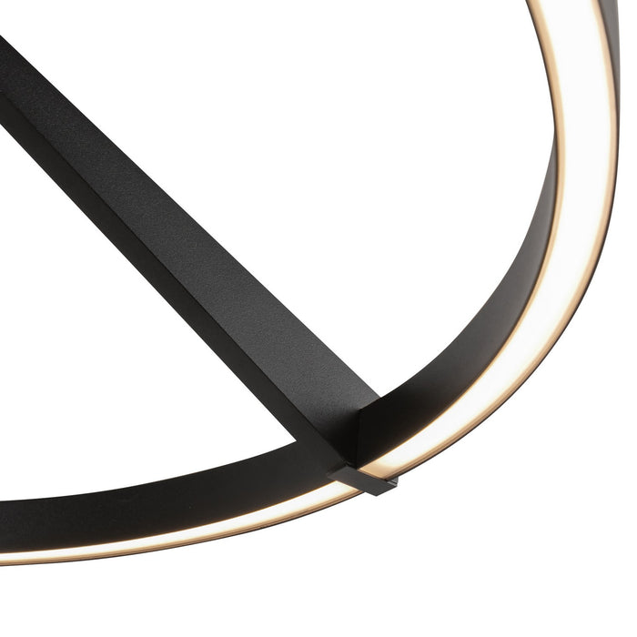 Kuzco Lighting SF27724-BK-3WCCT-UNV LED Semi-Flush Mount, Black