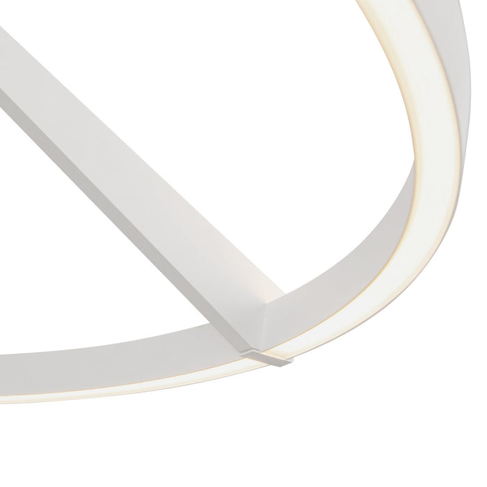 Kuzco Lighting SF27731-WH-3WCCT-UNV LED Semi-Flush Mount, White