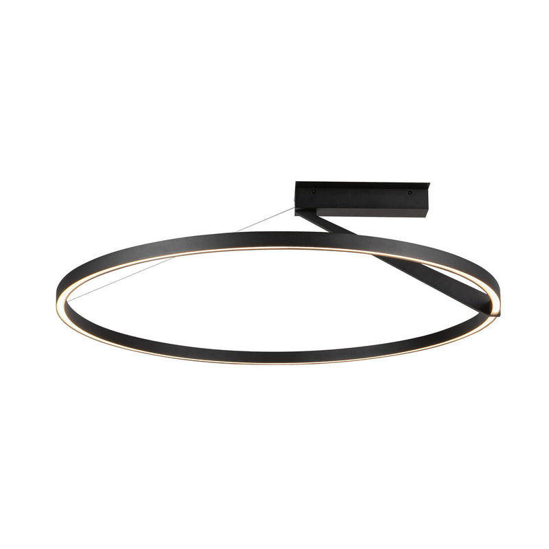 Kuzco Lighting SF27731-BK-3WCCT-UNV LED Semi-Flush Mount, Black